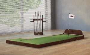 Brunswick Billiards Maxwell indoor putting green game with putters 